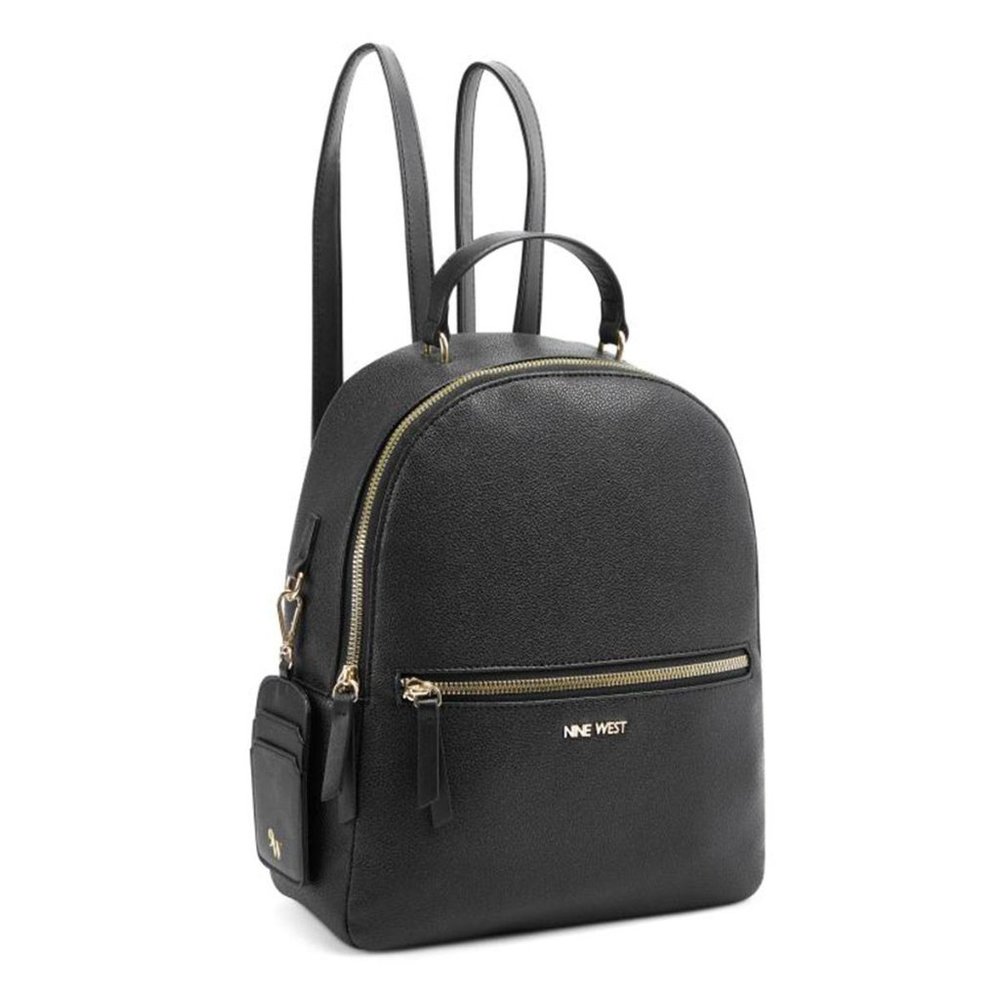 NWT Nine West Sommer Medium Black Backpack - Picture 2 of 7